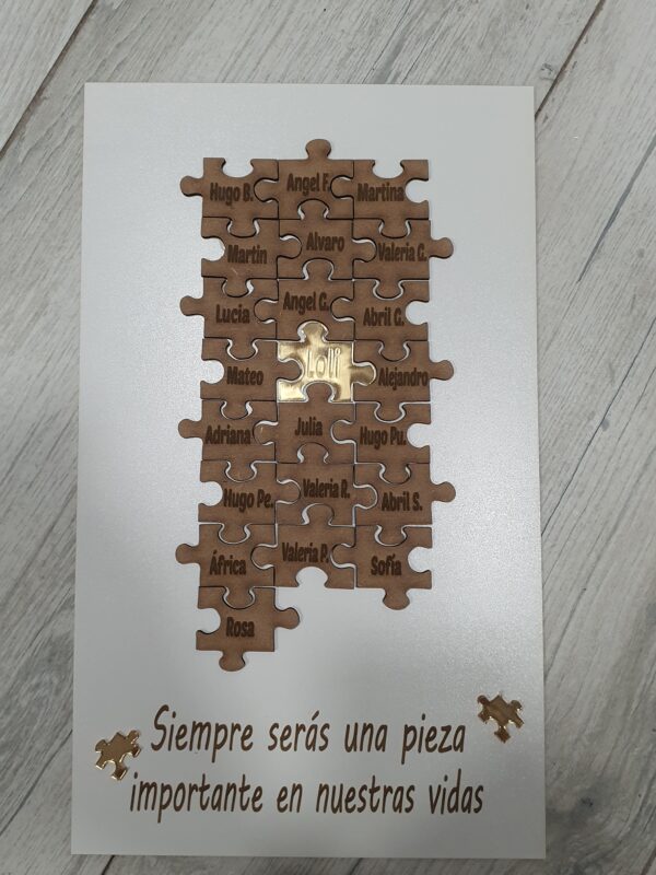 Puzzle  regalo profes decoración